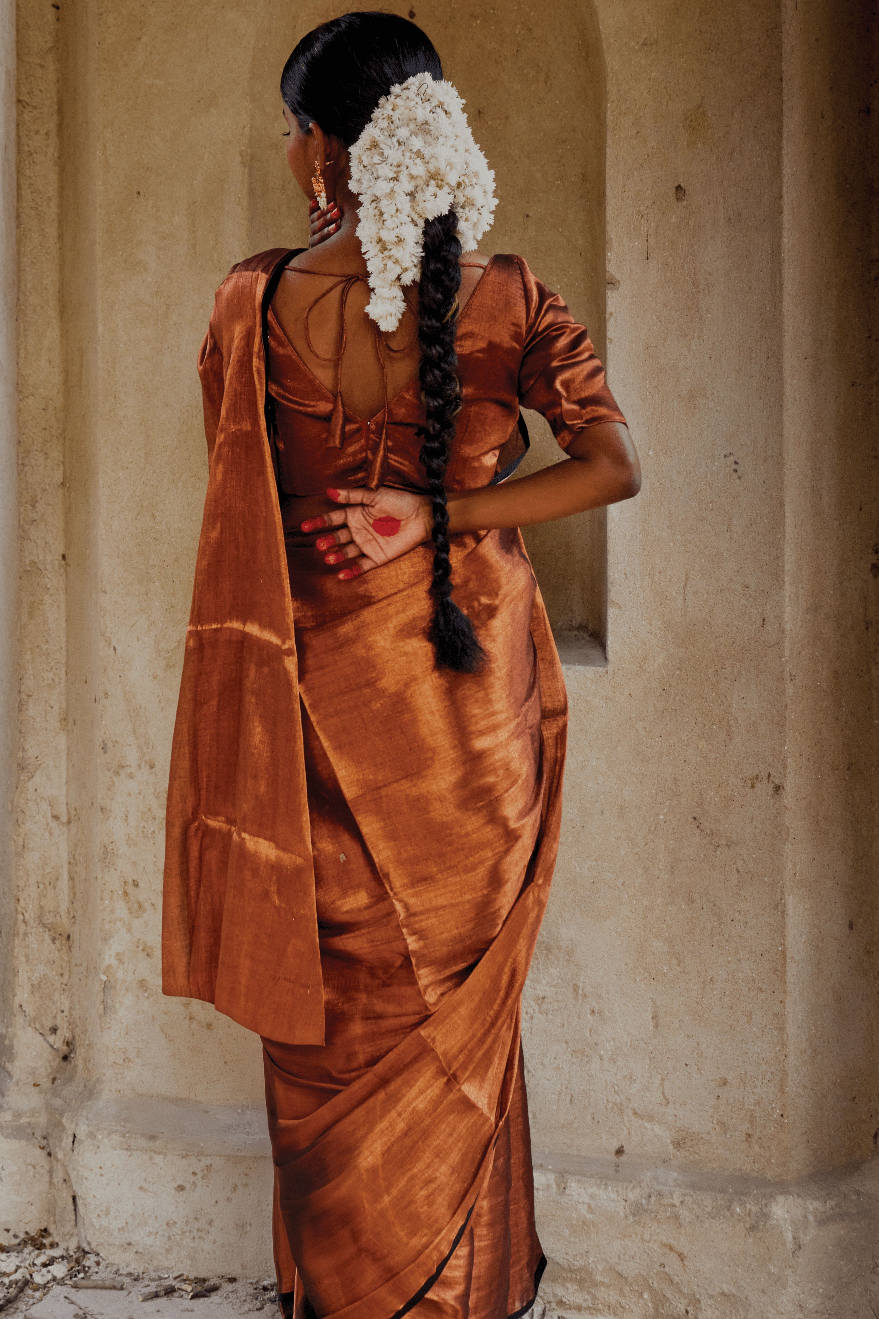 Copper Kalakar saree