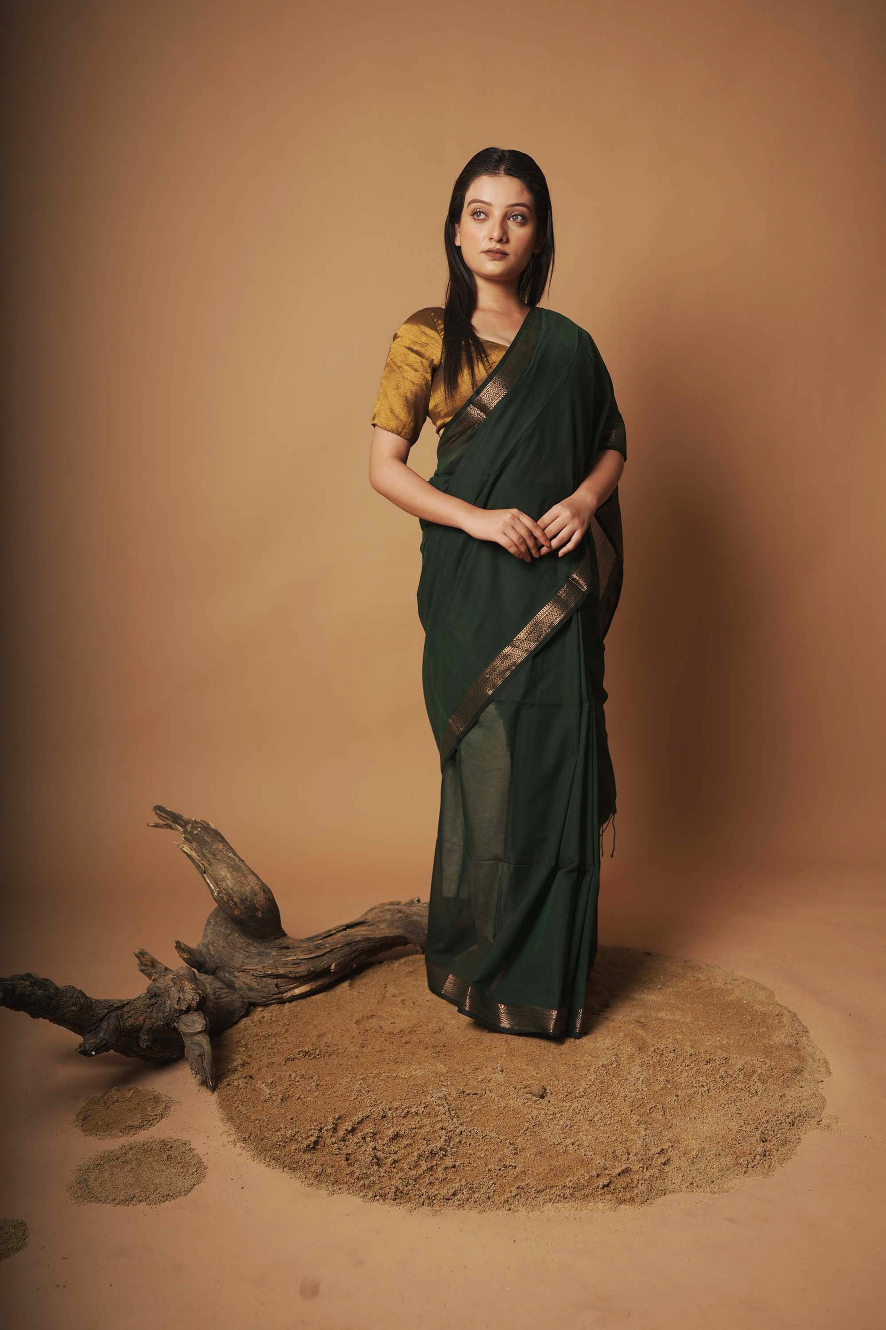 zari-bordered-green-handloom-cotton-saree