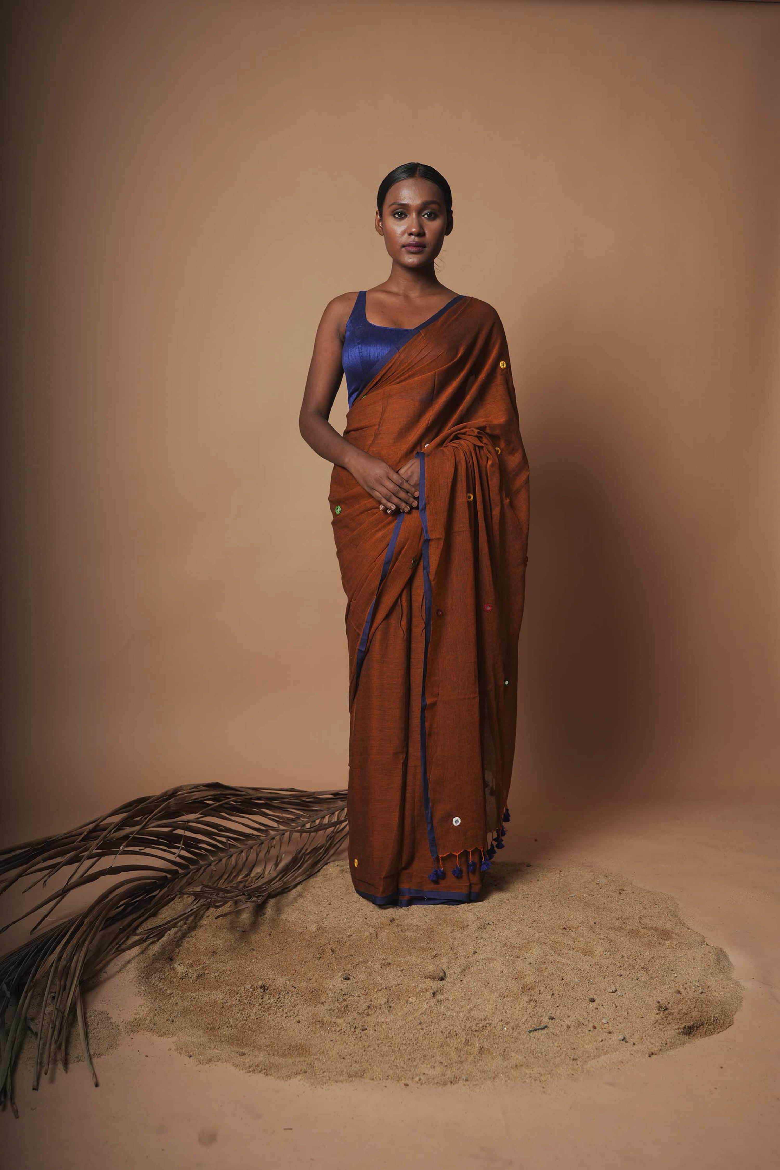 brown-dual-tone-handloom-cotton-saree