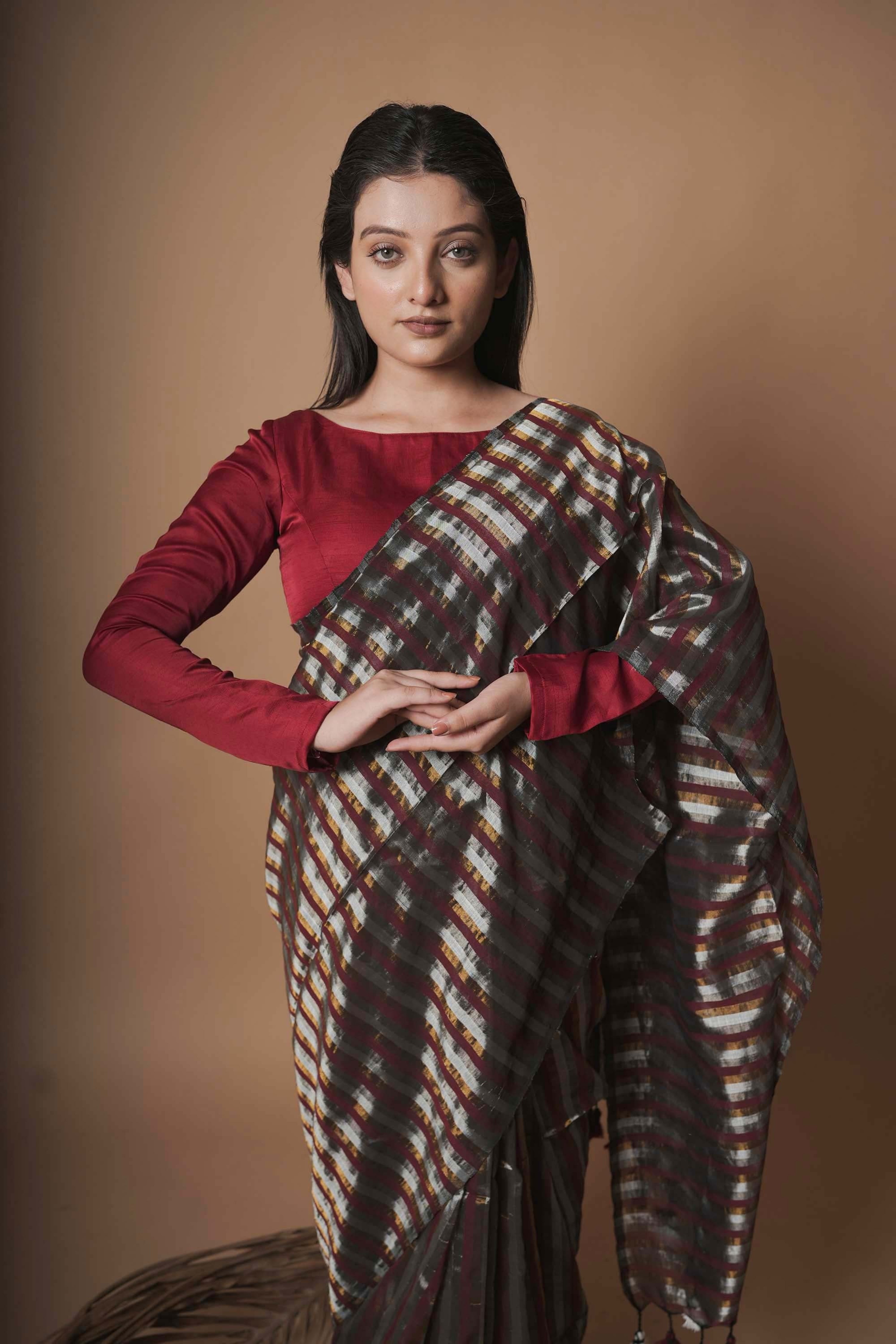 hand-woven-cotton-stripes-saree