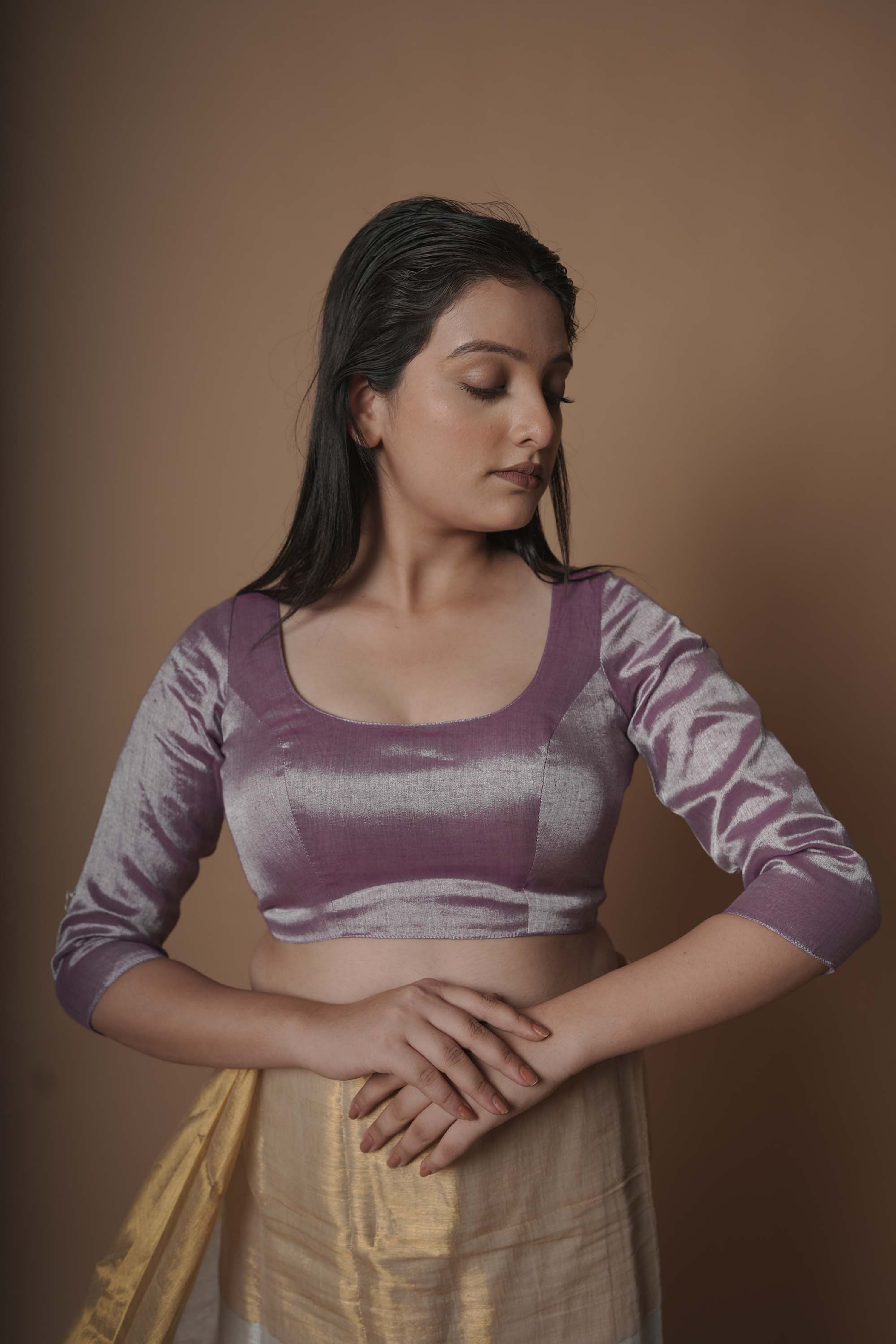 lavender-handloom-tissue-round-neck-blouse