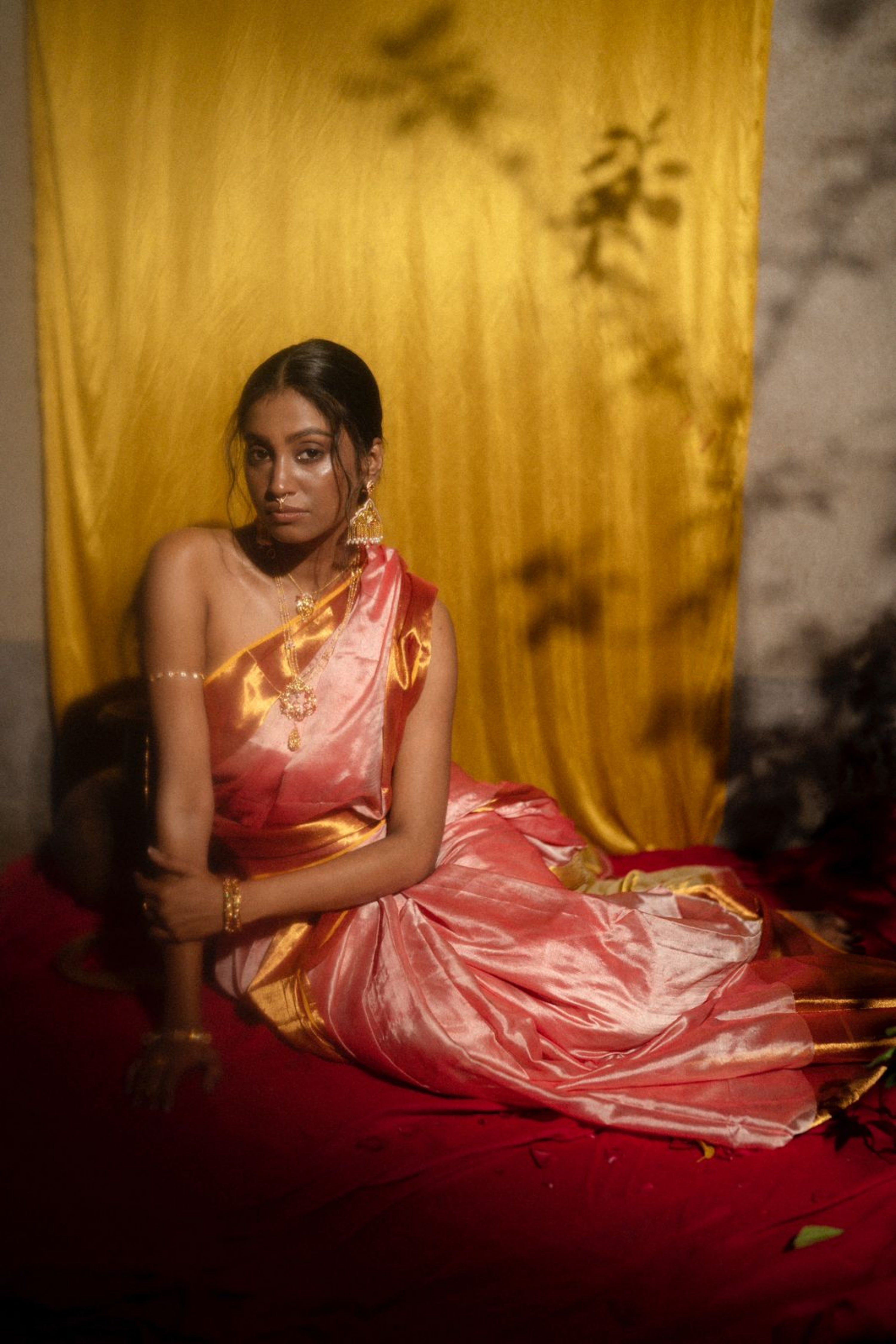 Mohini TLR-402 I Pink handloom saree with with minimal Flaws