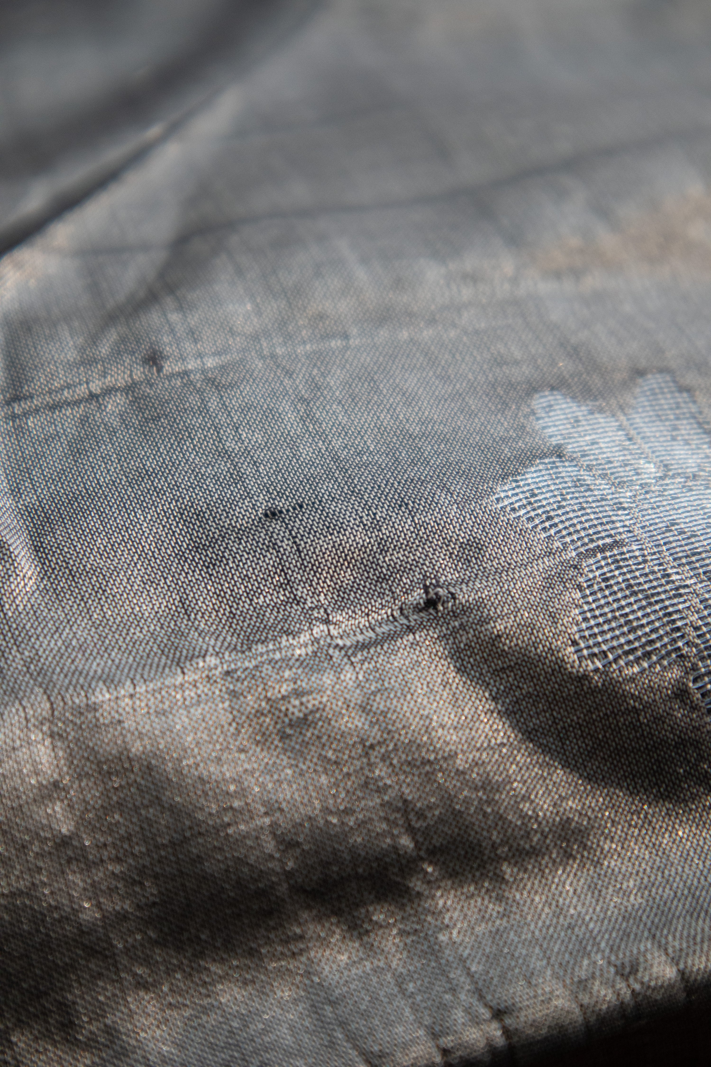 Gulbahar TLR-403 I Silver handloom Silk Saree with minimal flaws