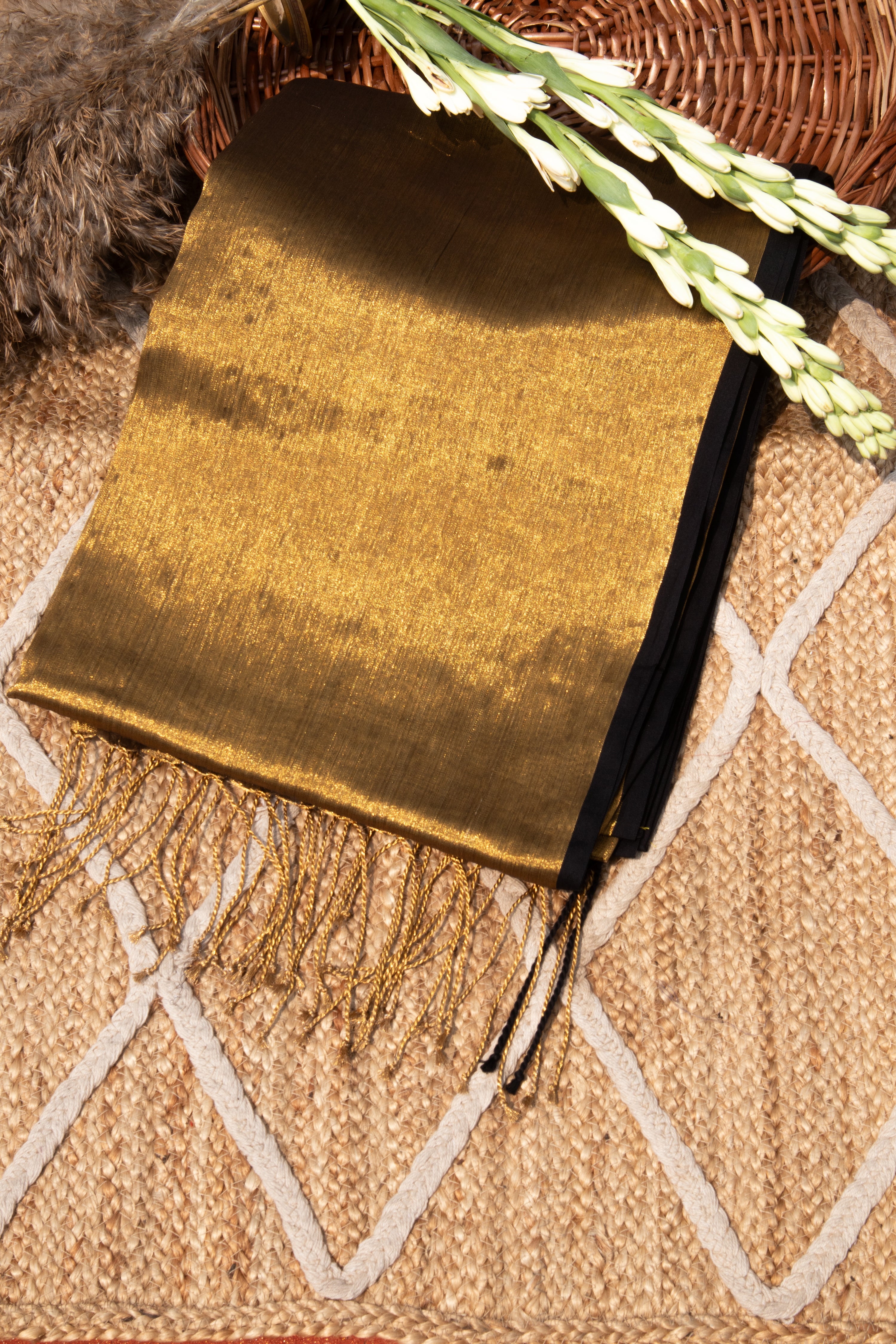 Shikhara I Gold Tissue Saree