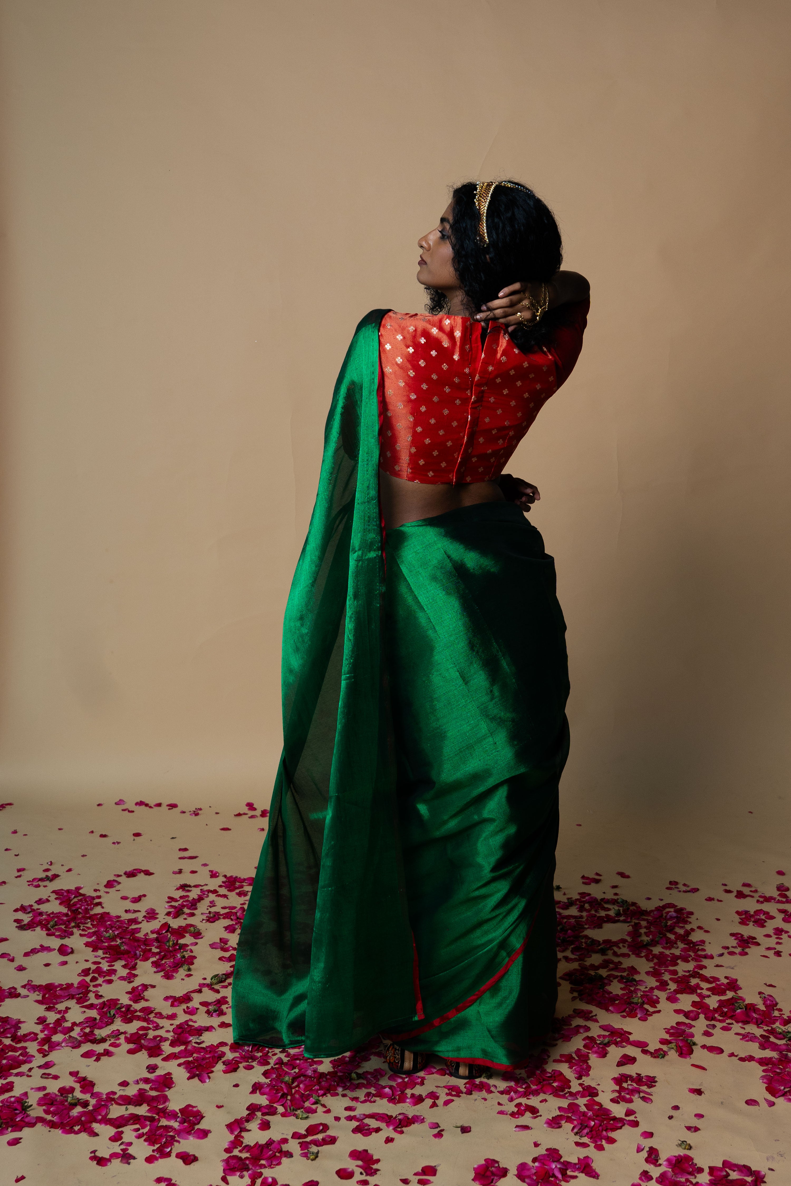 RASHVI + RUSHALI saree blouse combo