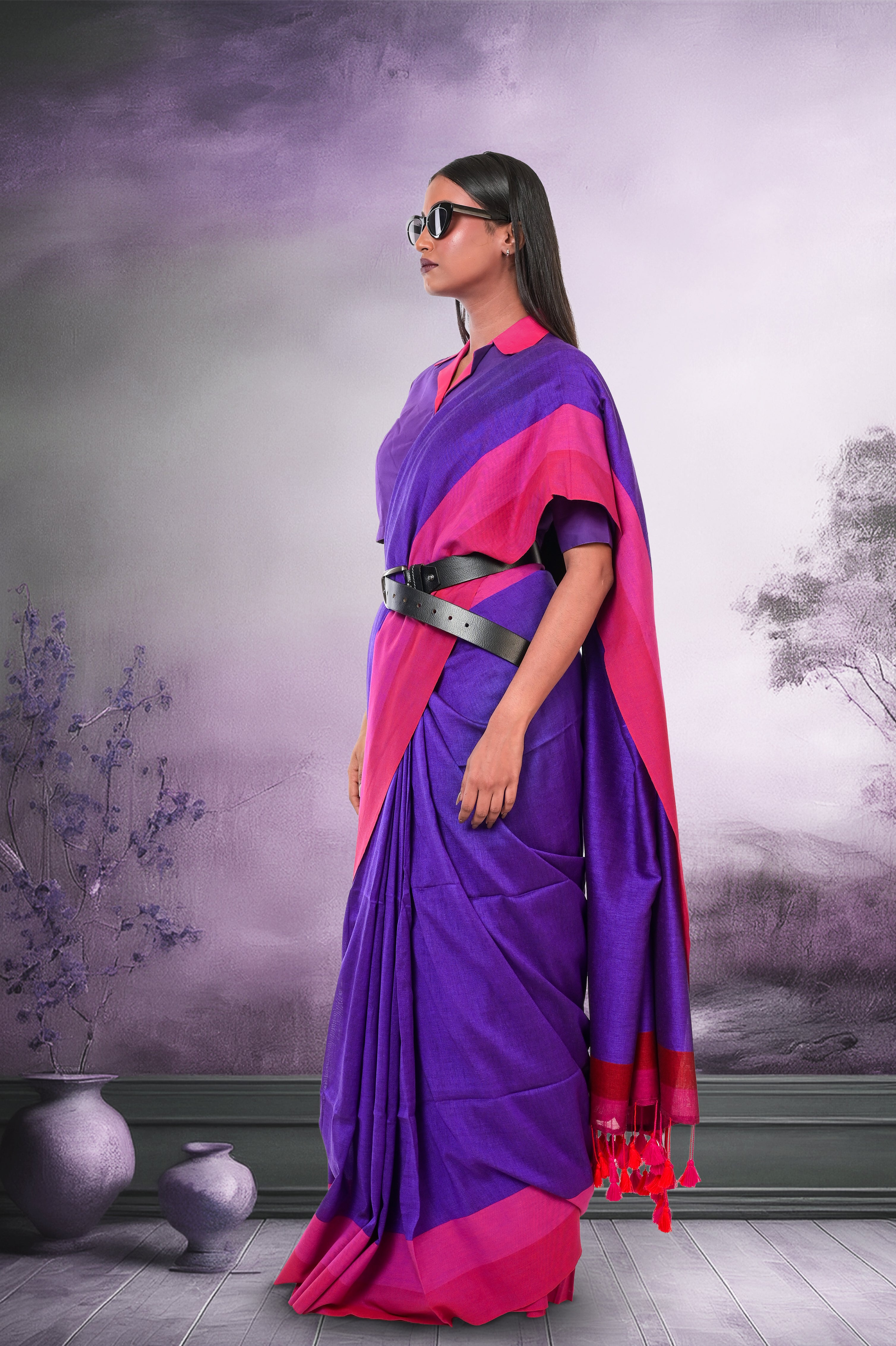 purple-cotton-saree-with-tassels
