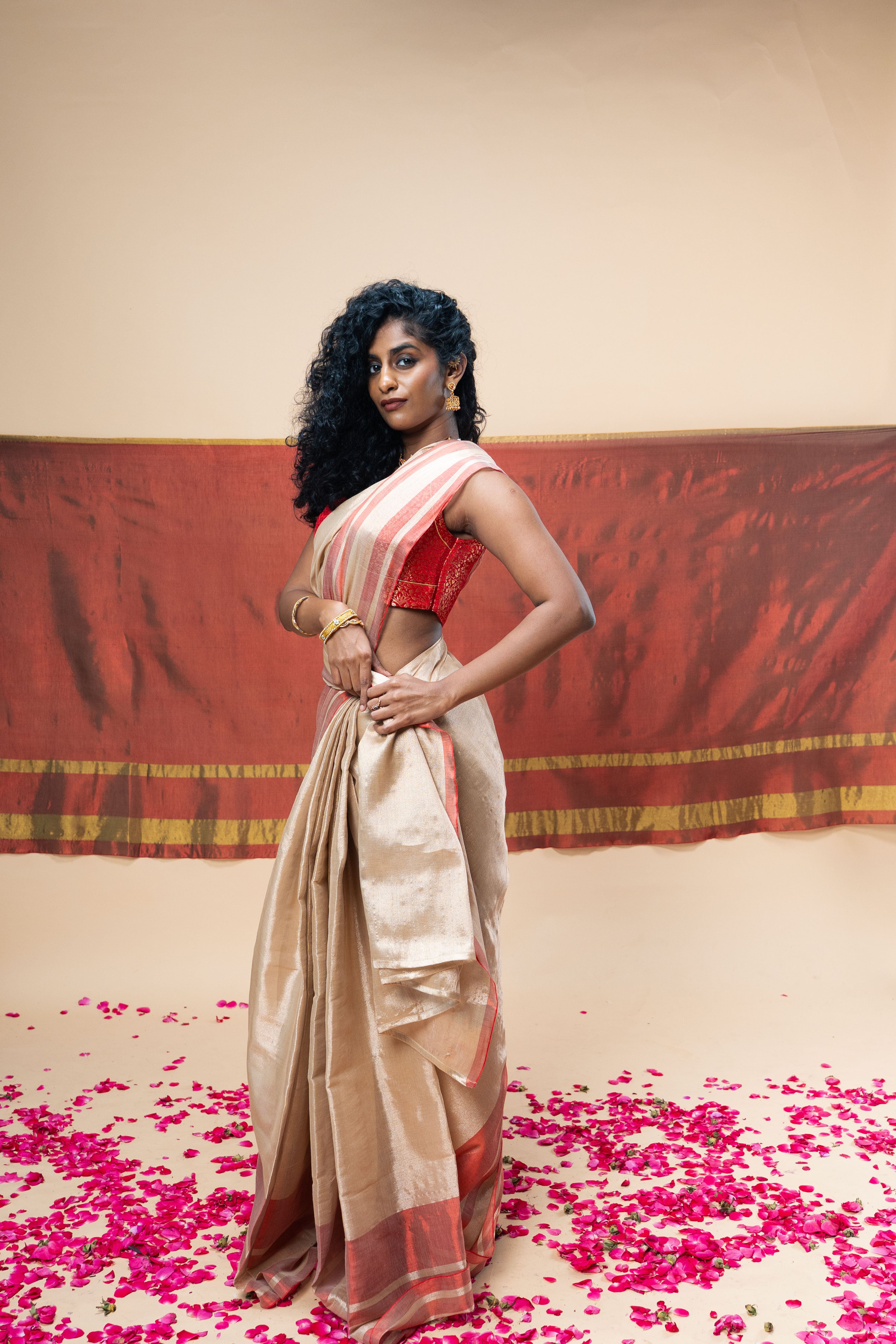 SHRAVI + SHRUTI saree blouse combo