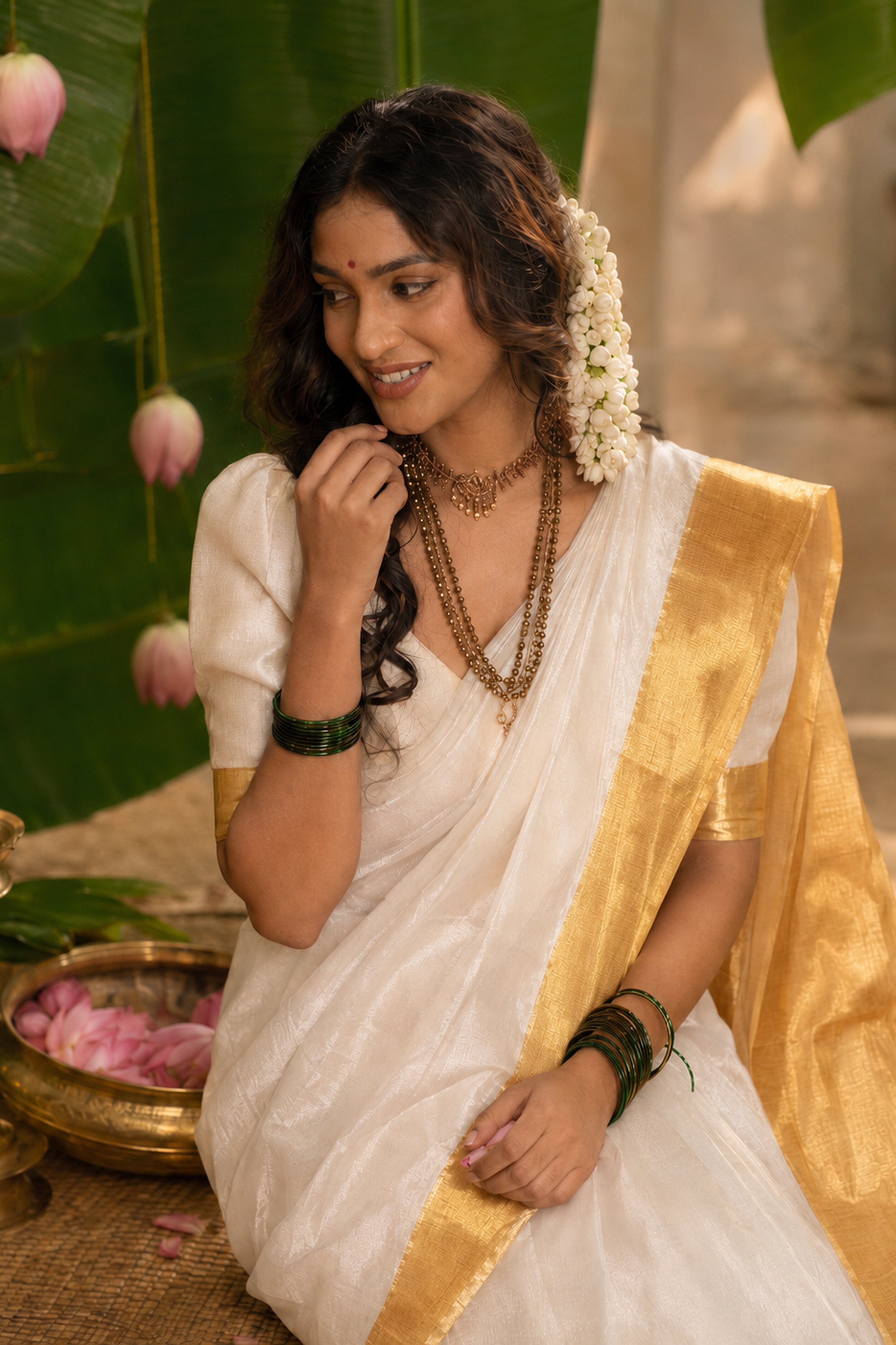 Kanakvarna saree