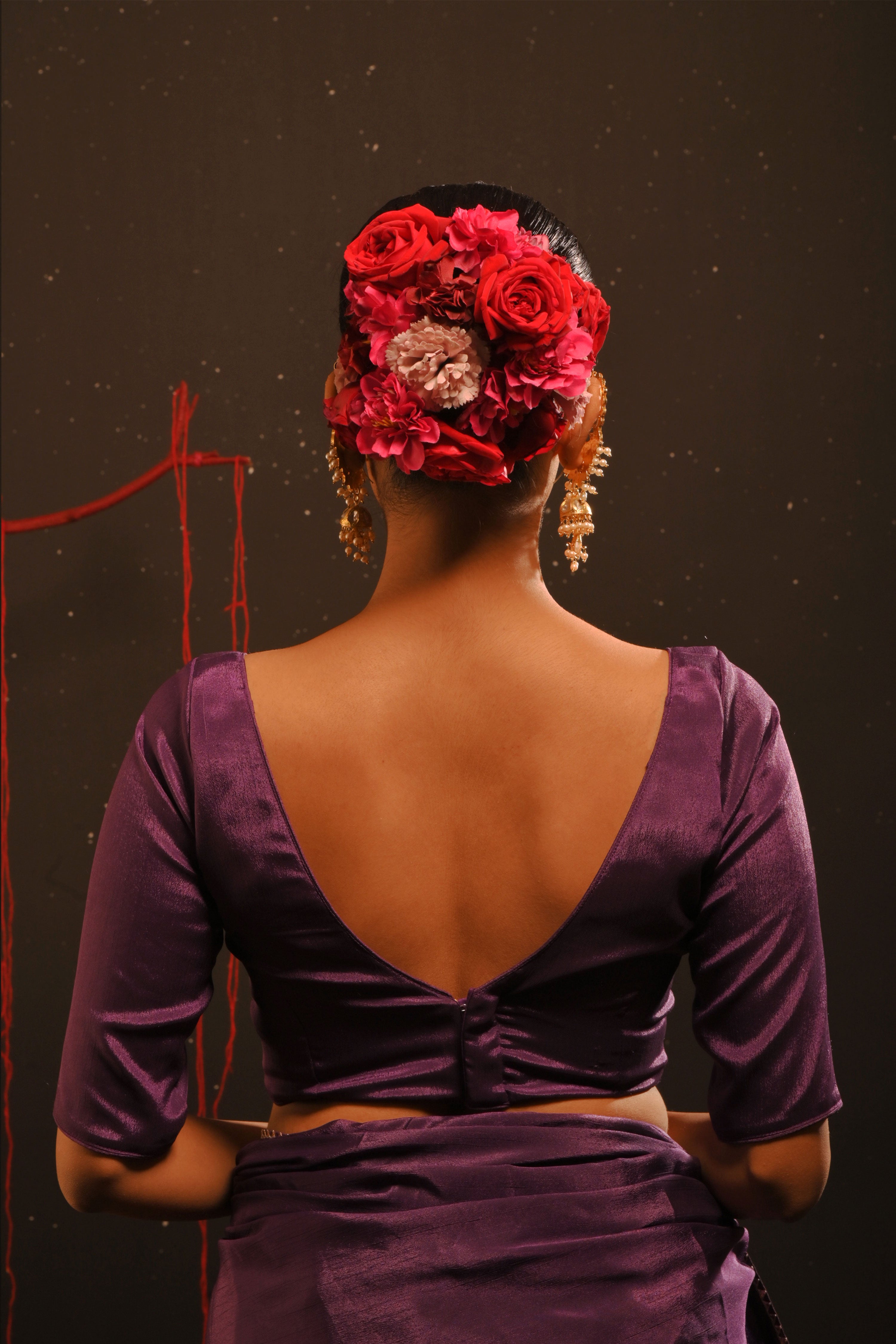 Taarika I purple Chinon Blouse