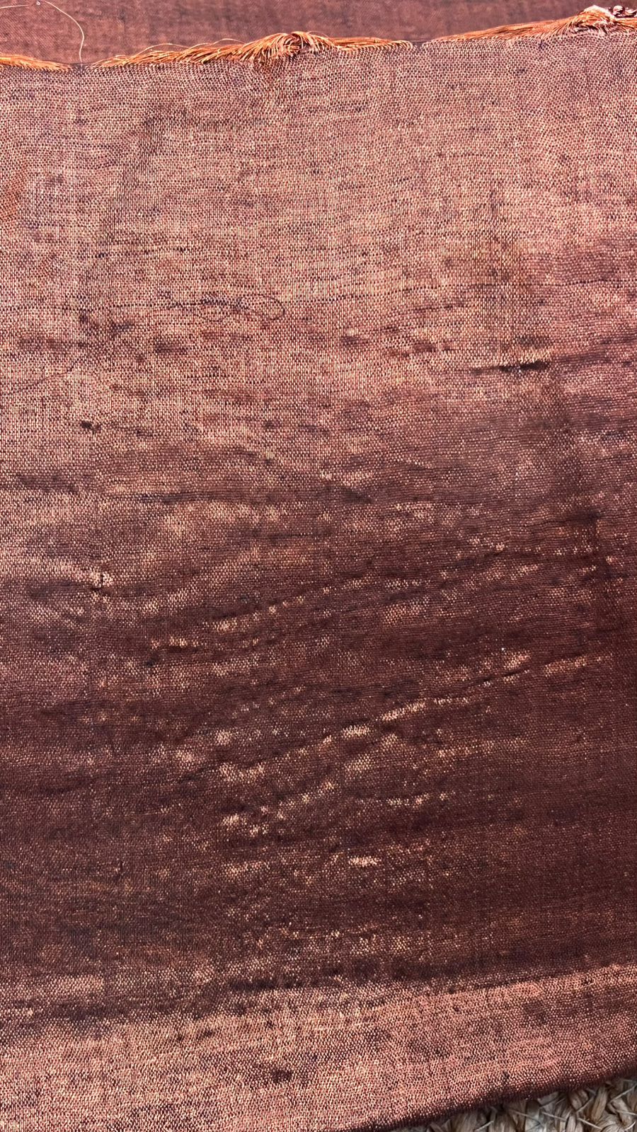 Copper kalakar TLR-019 I Copper tissue saree with minimal flaws