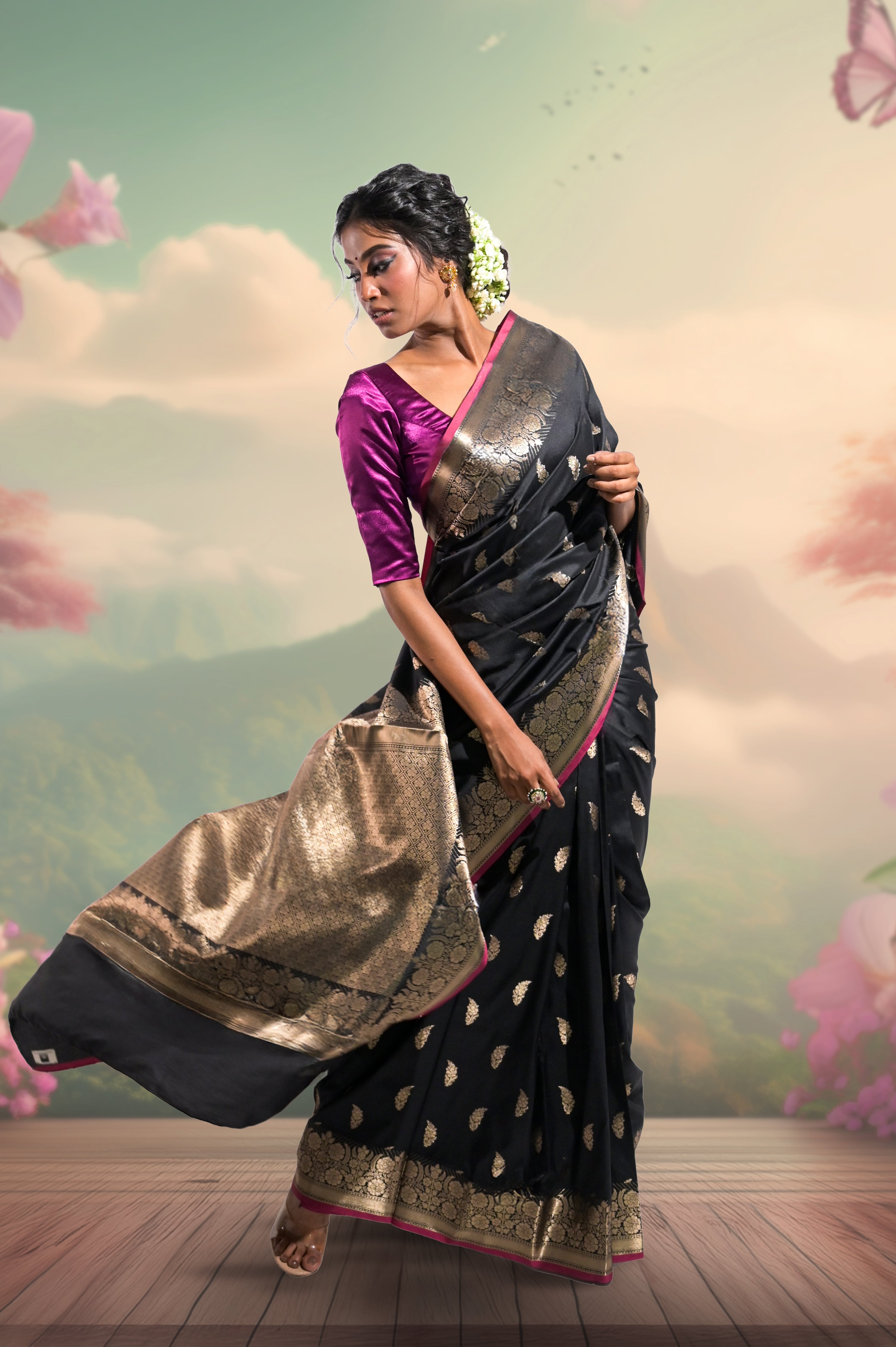 black-banarasi-saree-with-zari-border-and-motifs