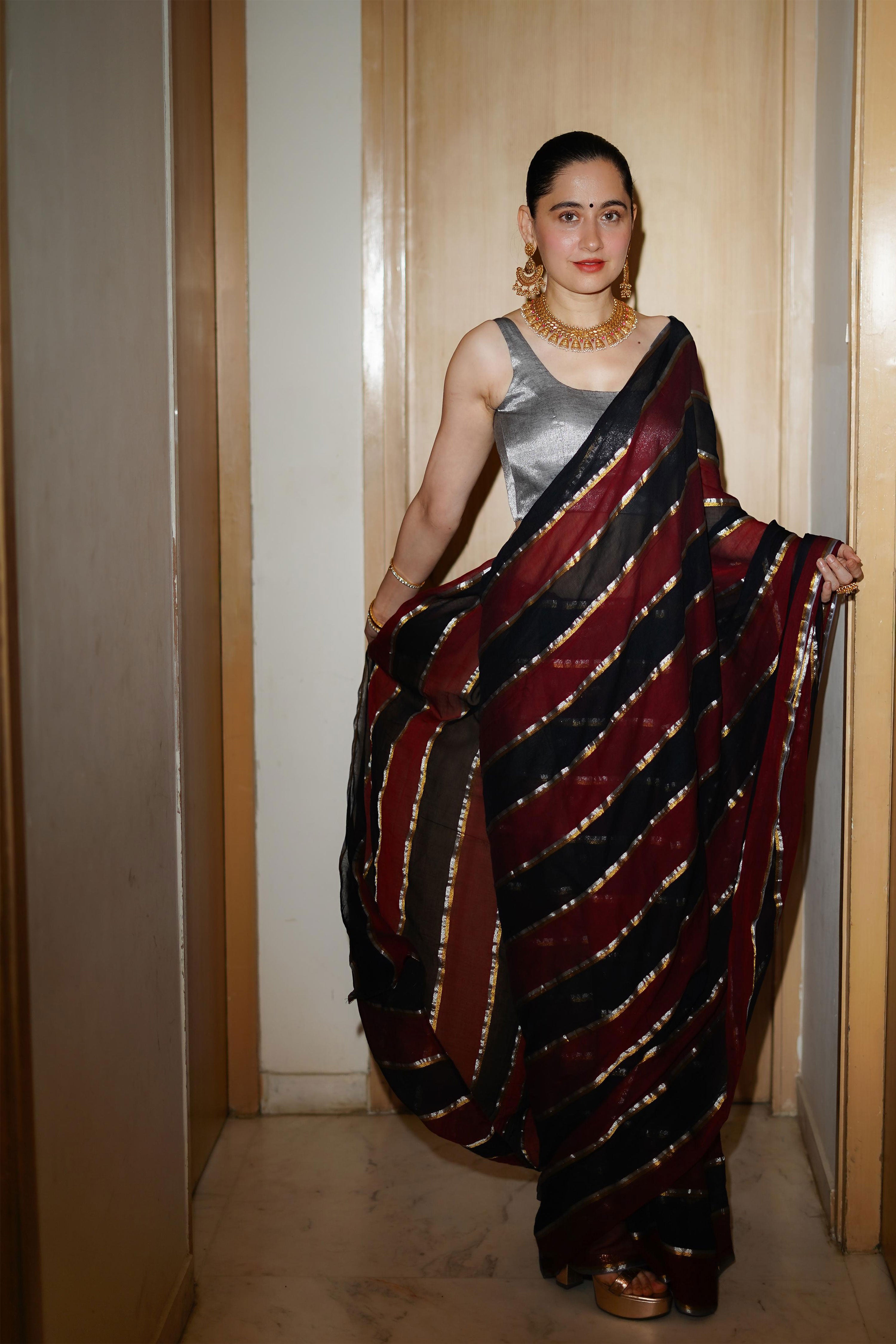 Sanjeeda Shaikh in our Kaashni Saree