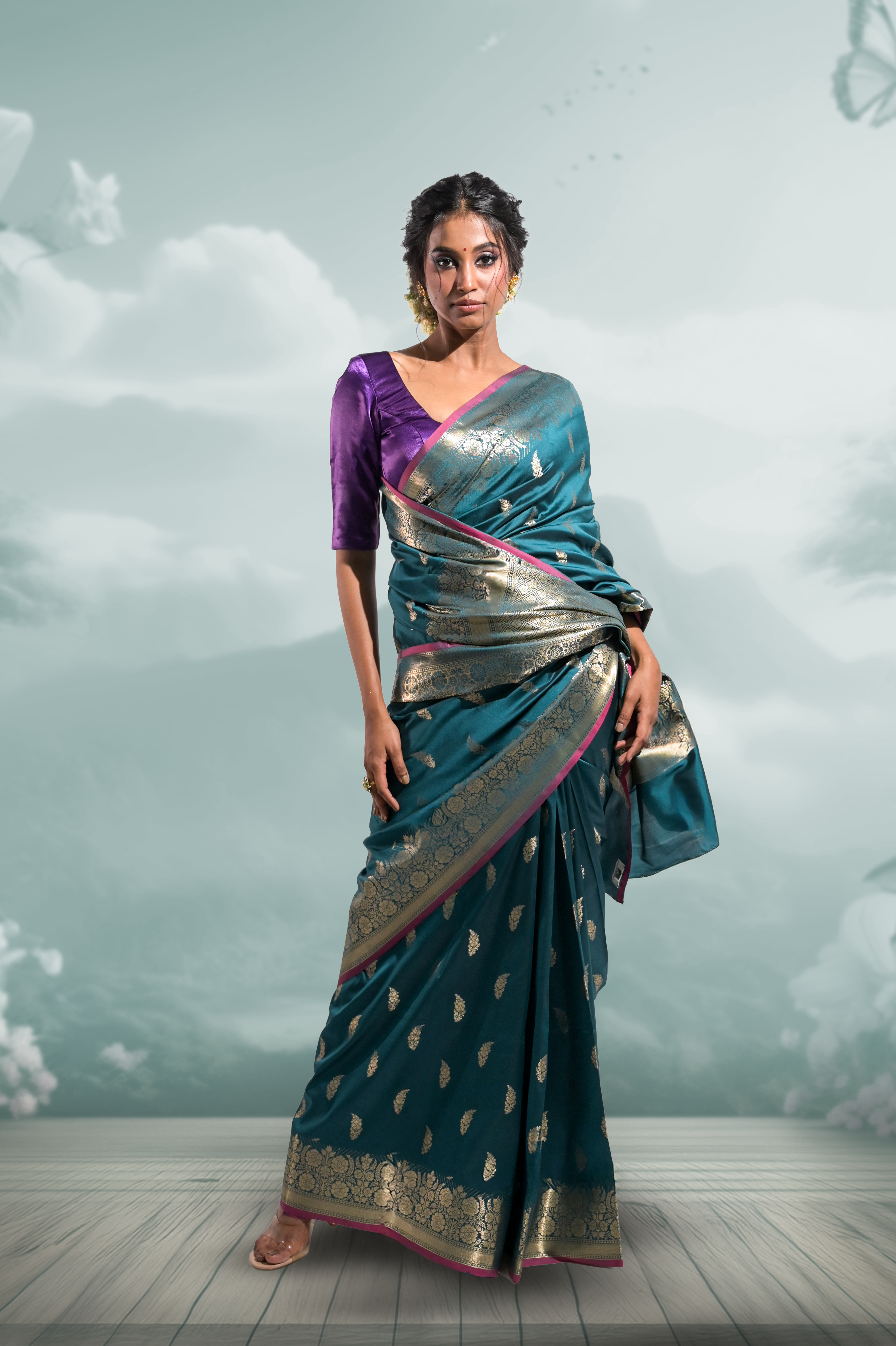 green-banarasi-saree-with-motifs