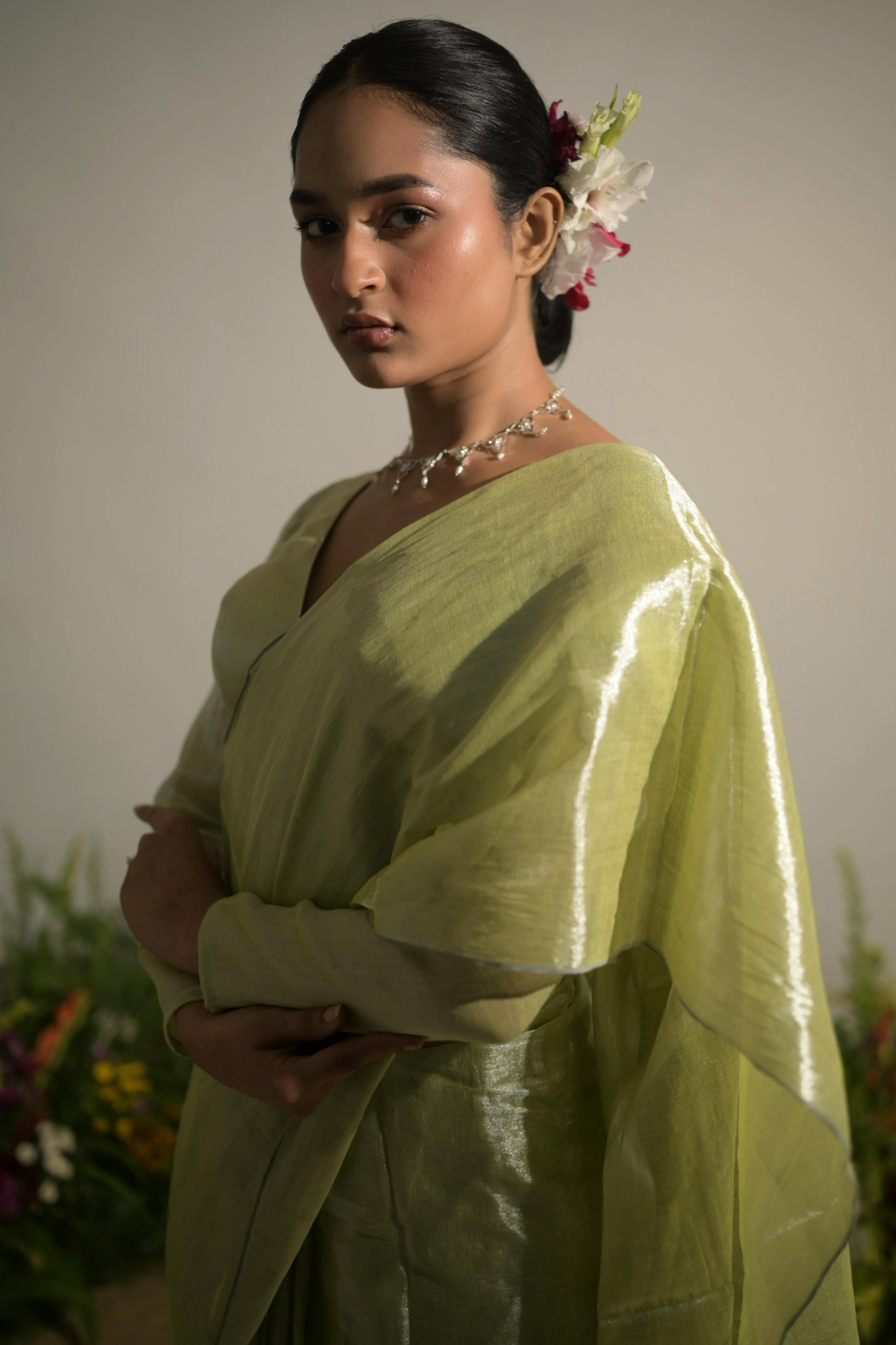 green-colour-saree