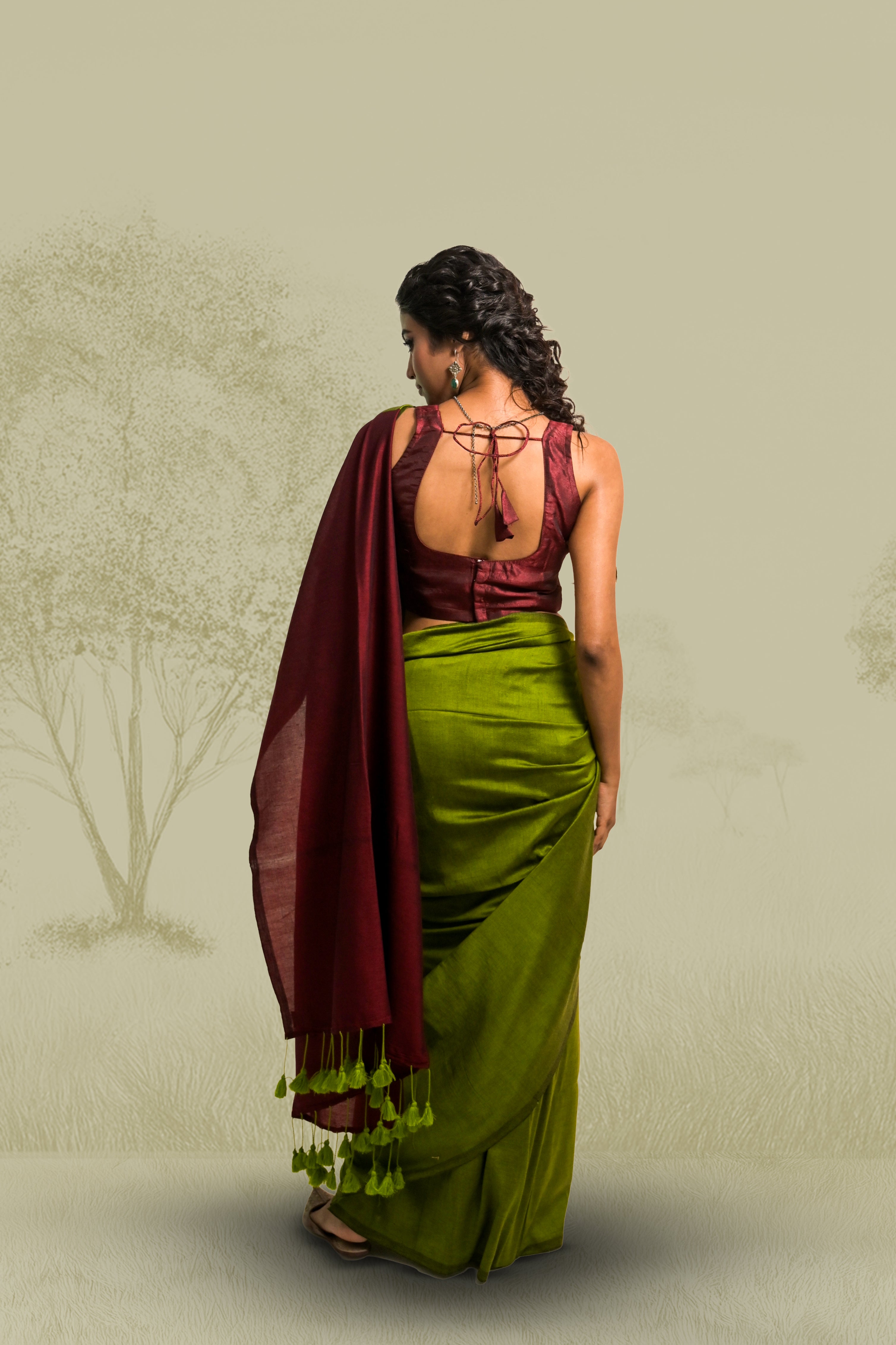 green-coloured-cotton-handloom-saree