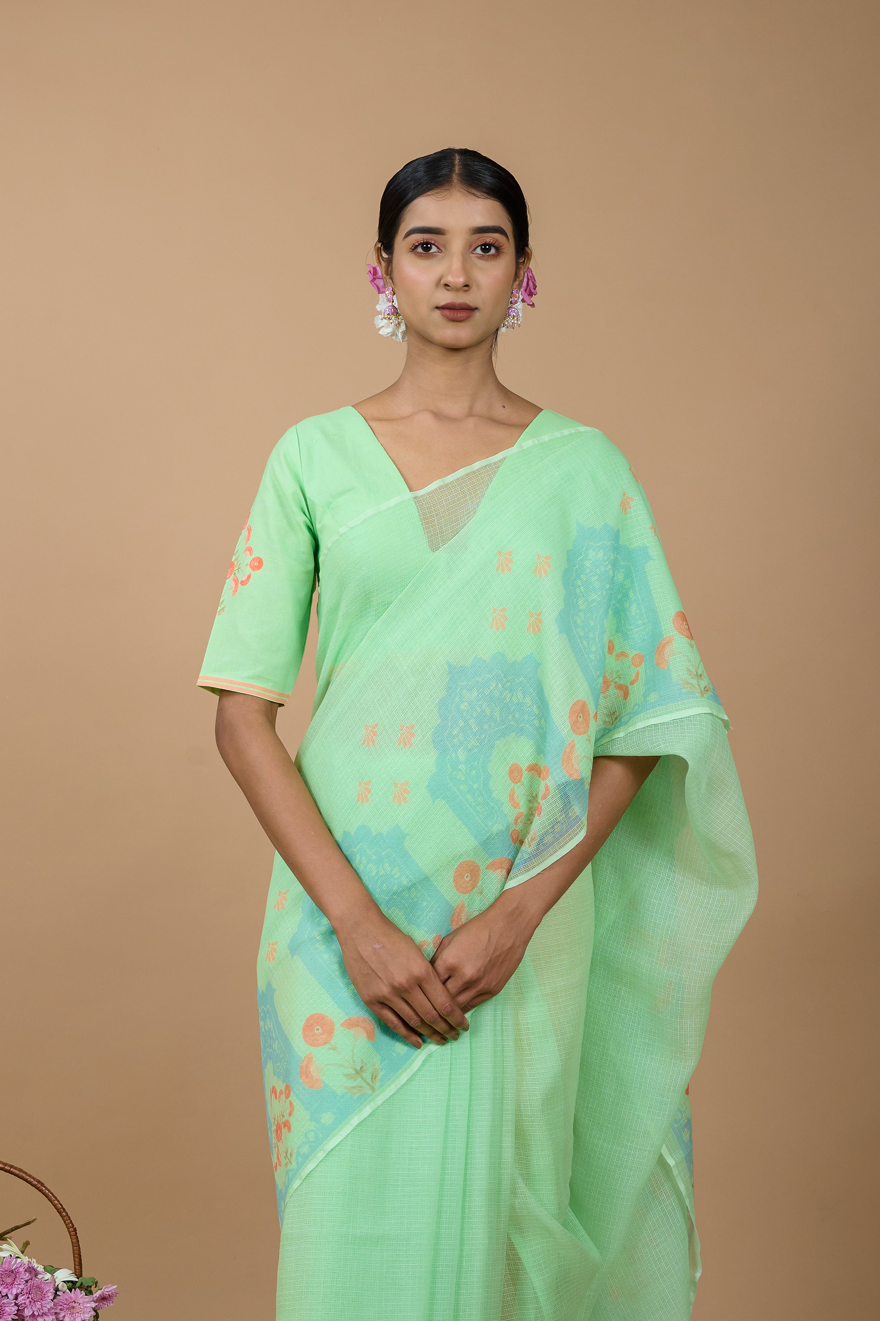 handwoven-kota-doria-green-coloured-saree