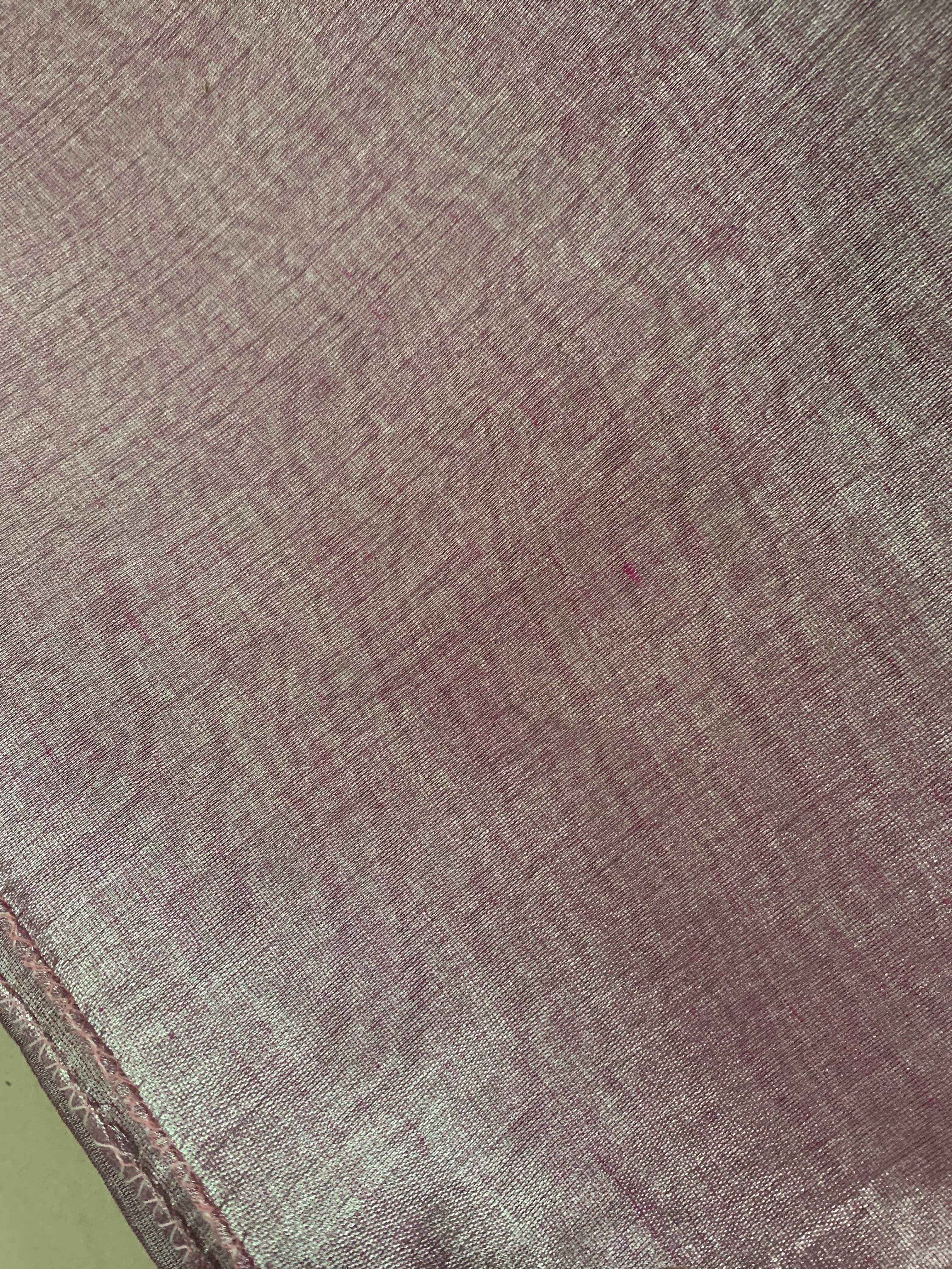 Lilac Lilly I  Pastel Purple Handloom Tissue Saree