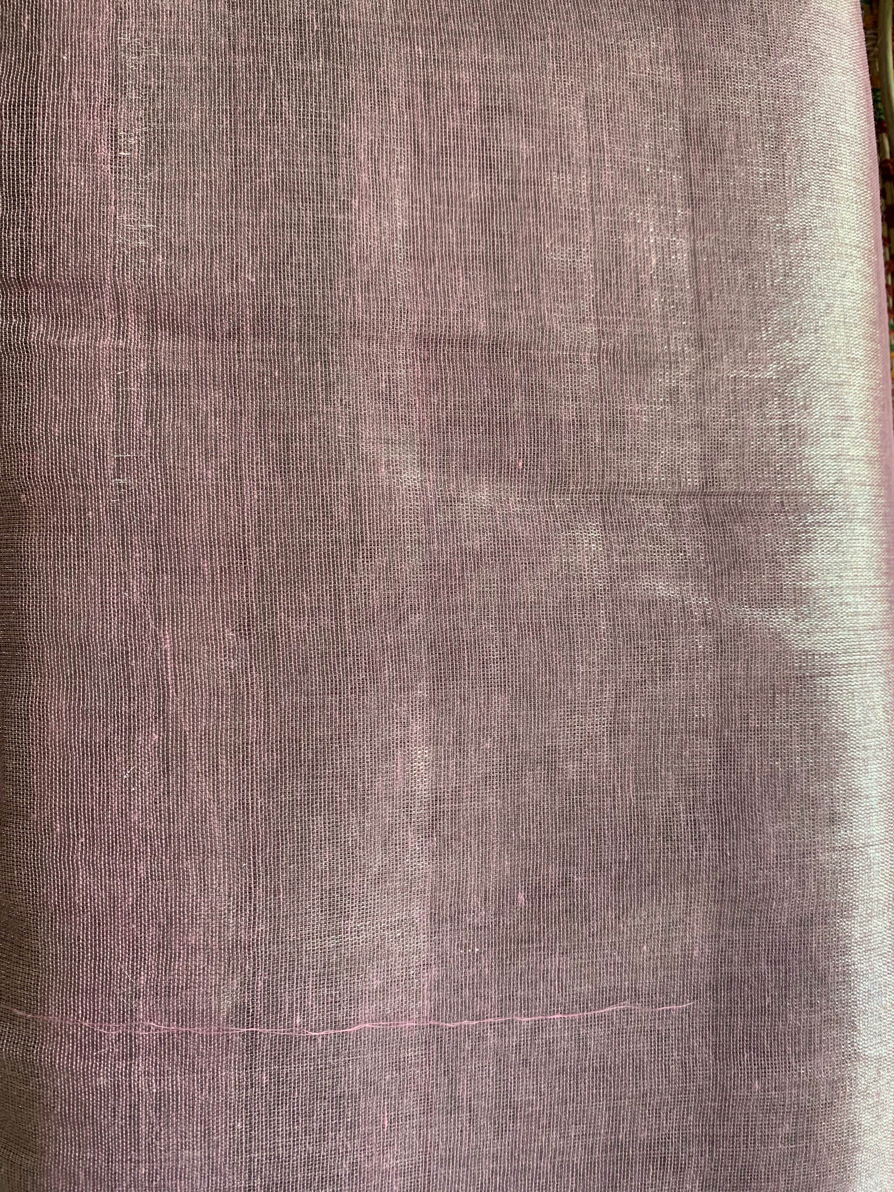 Blush pink handloom fabric