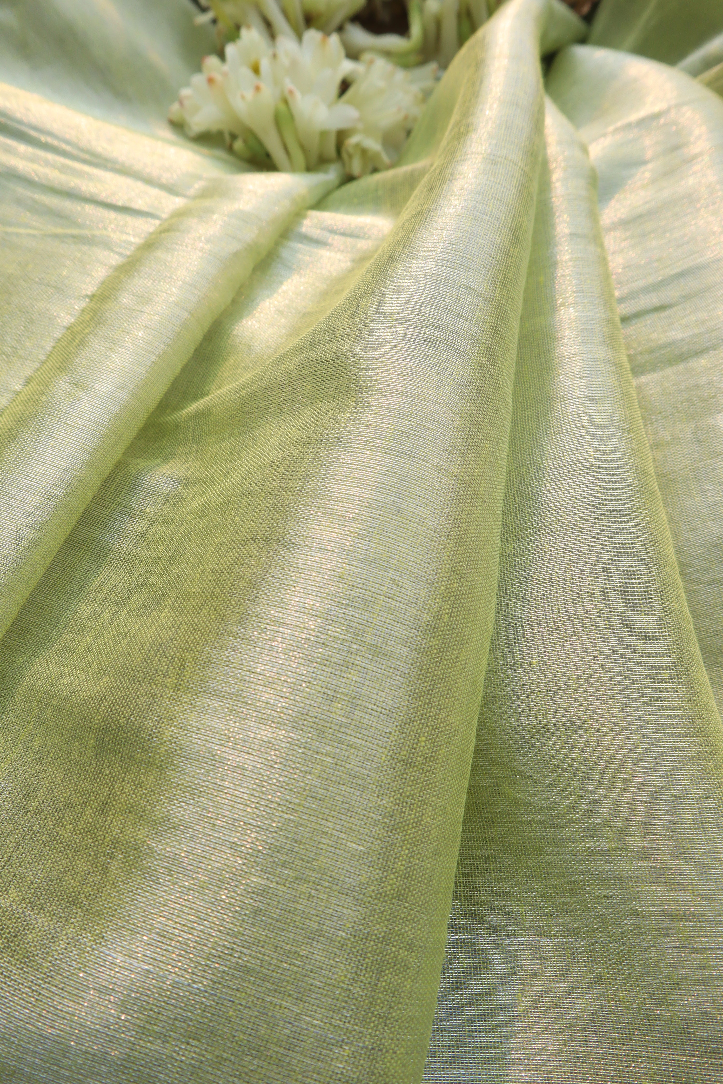 Jade Paradise Handloom Blouse Fabric