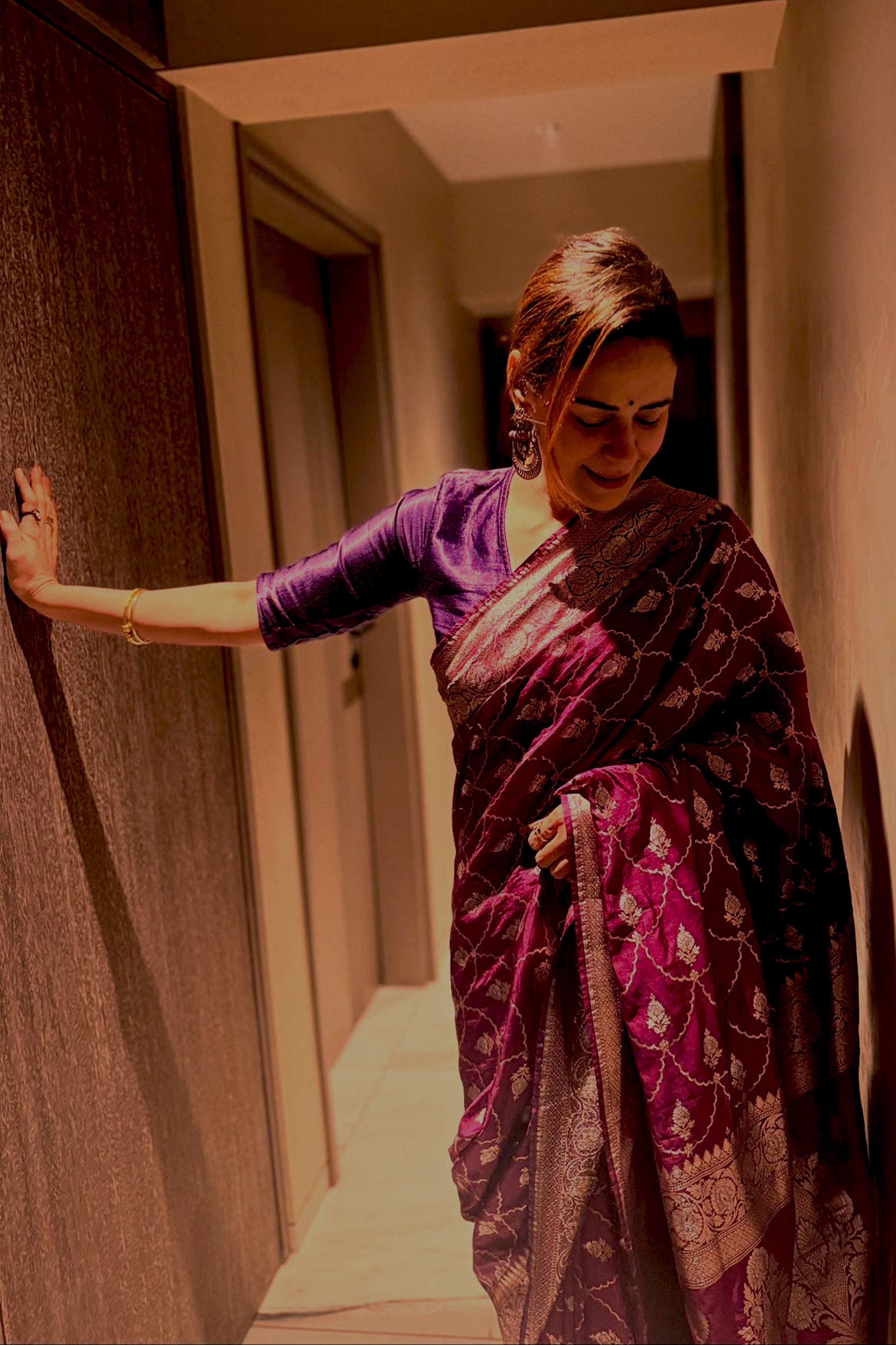 Mona Singh in our Rangmaalika Saree