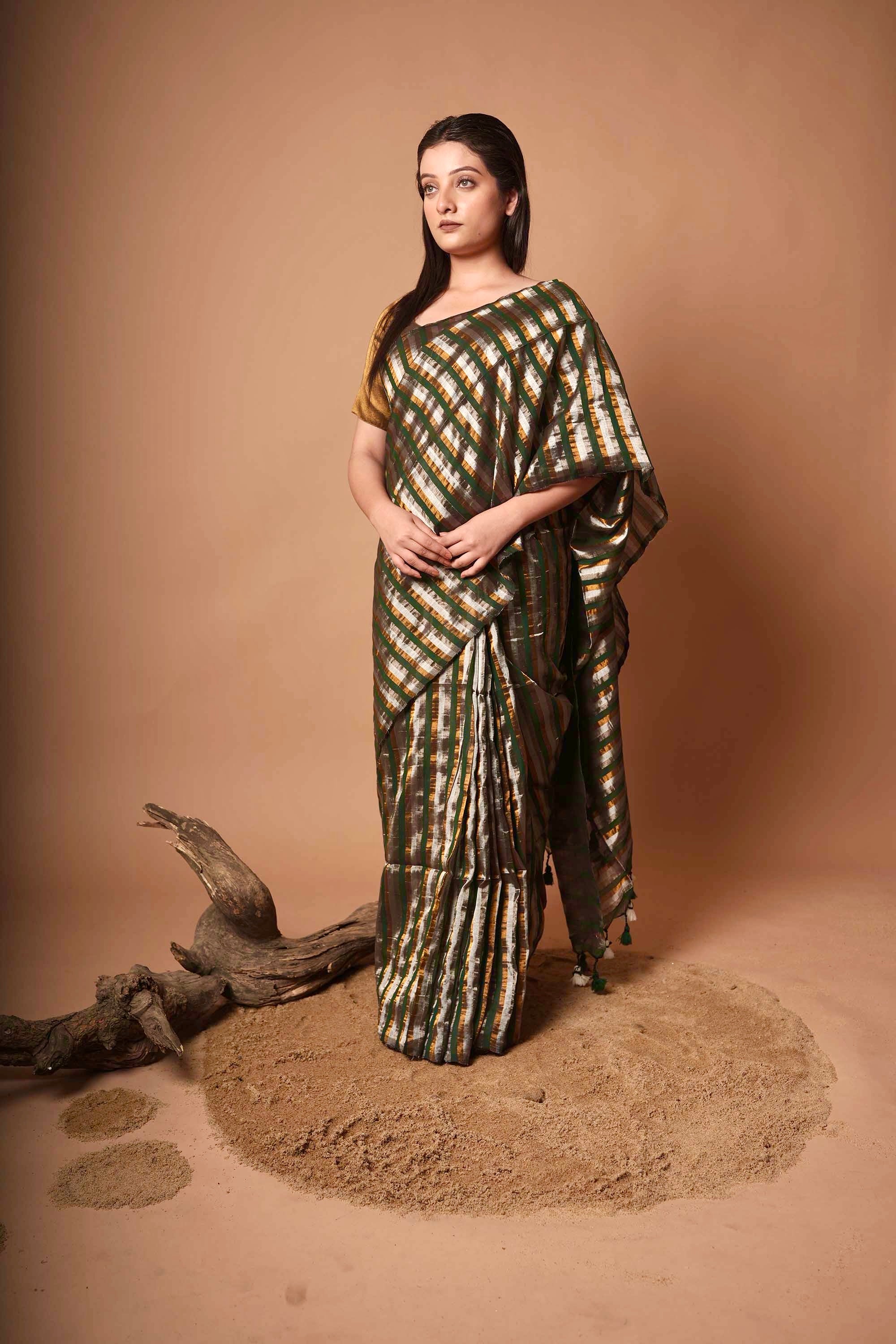 multi-coloured-handwoven-cotton-striped-saree