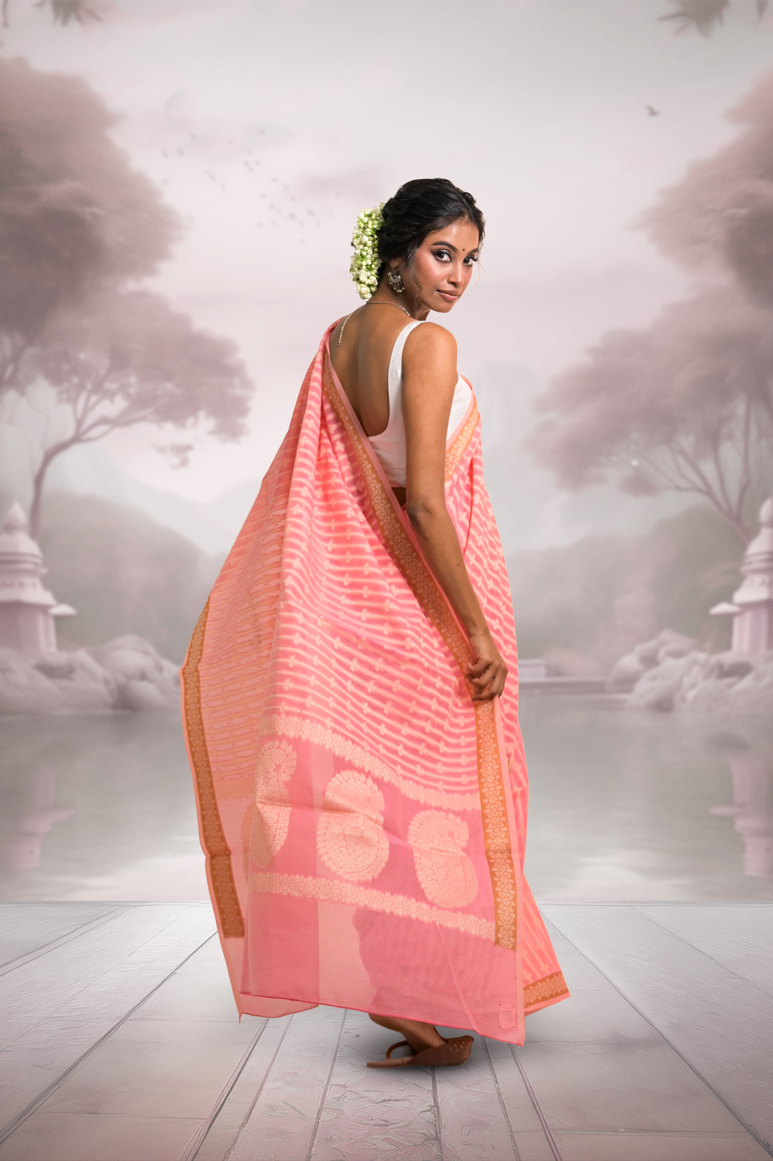pink-coloured-cotton-saree