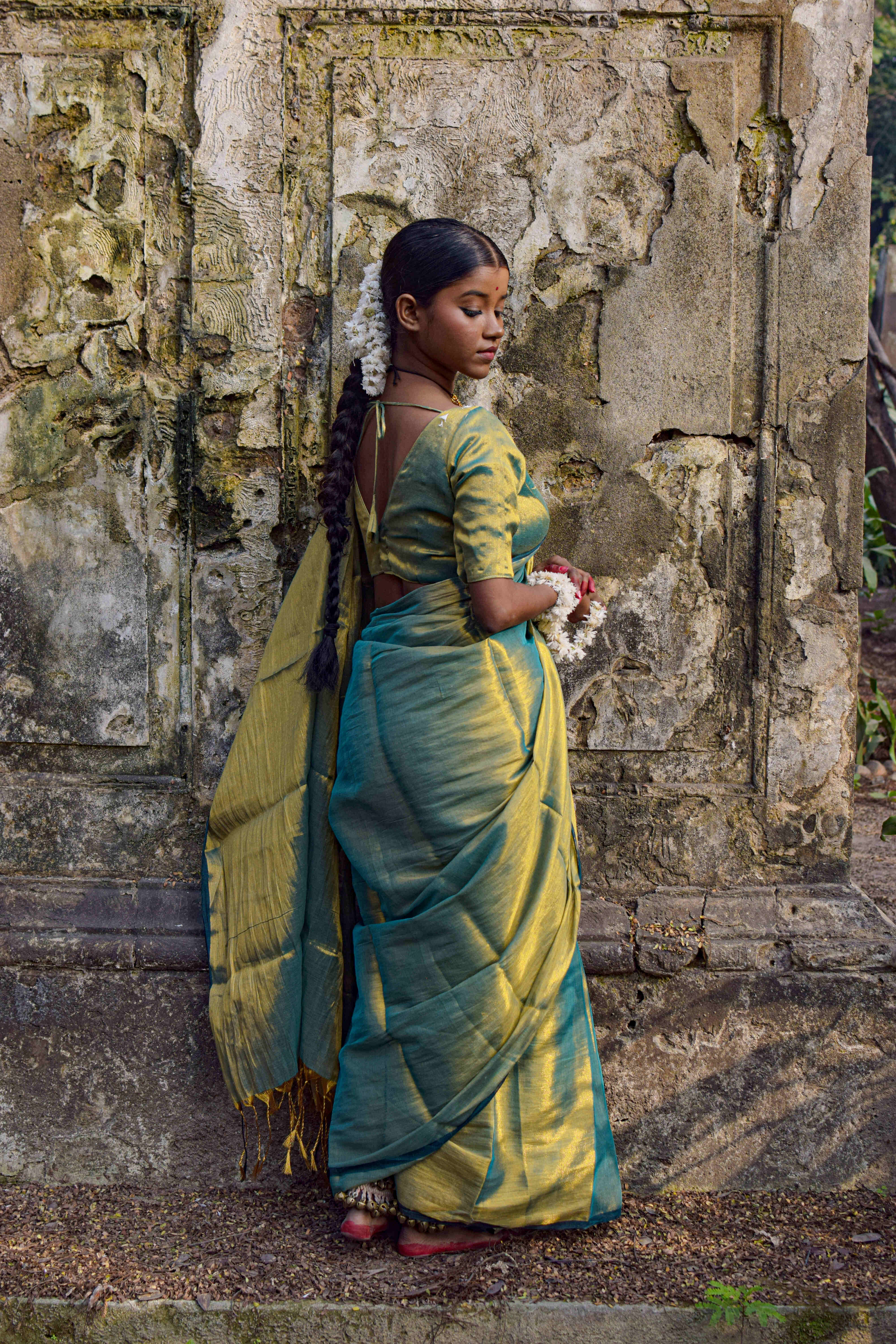 sea-green-colour-saree