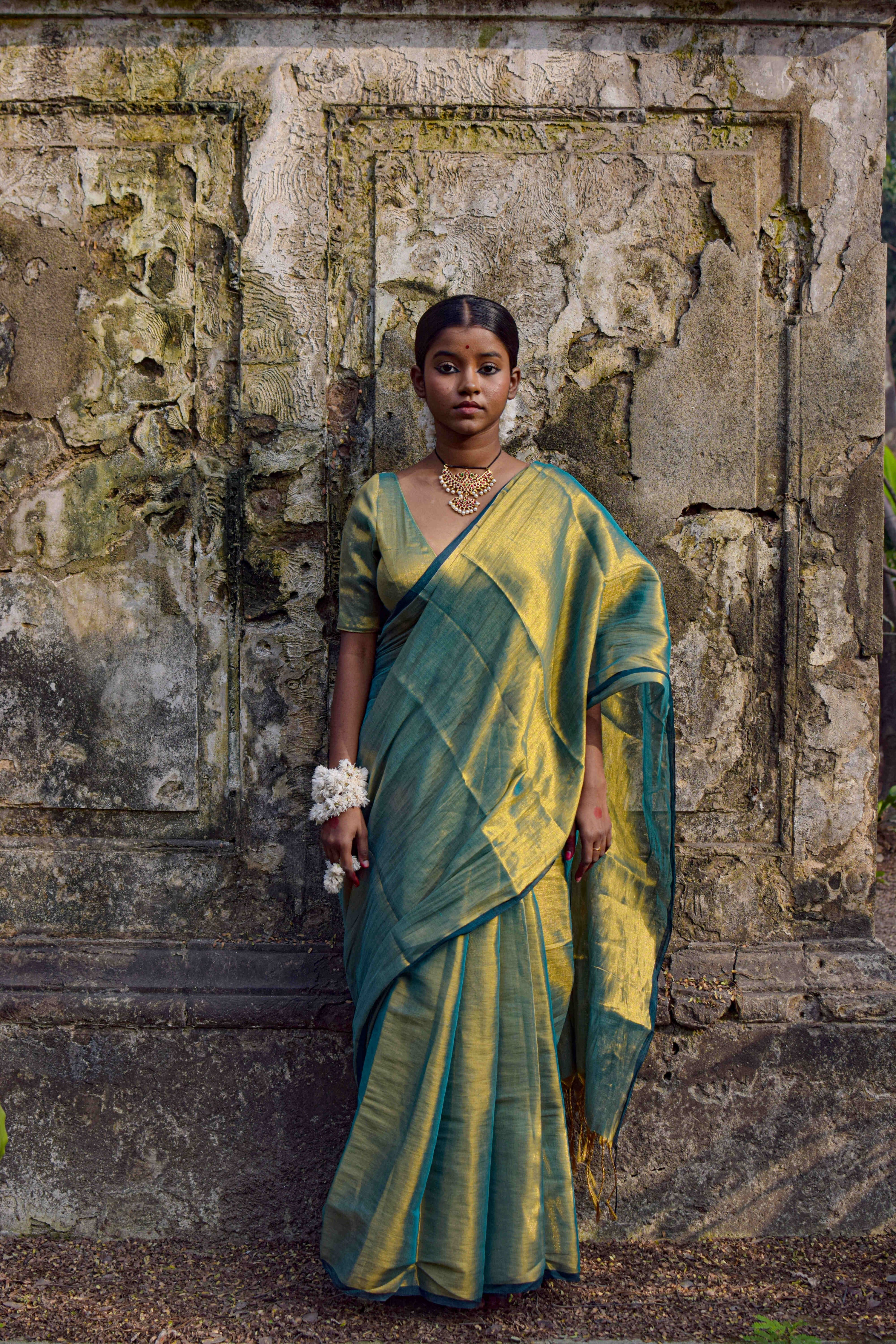 sea-green-dual-colour-saree