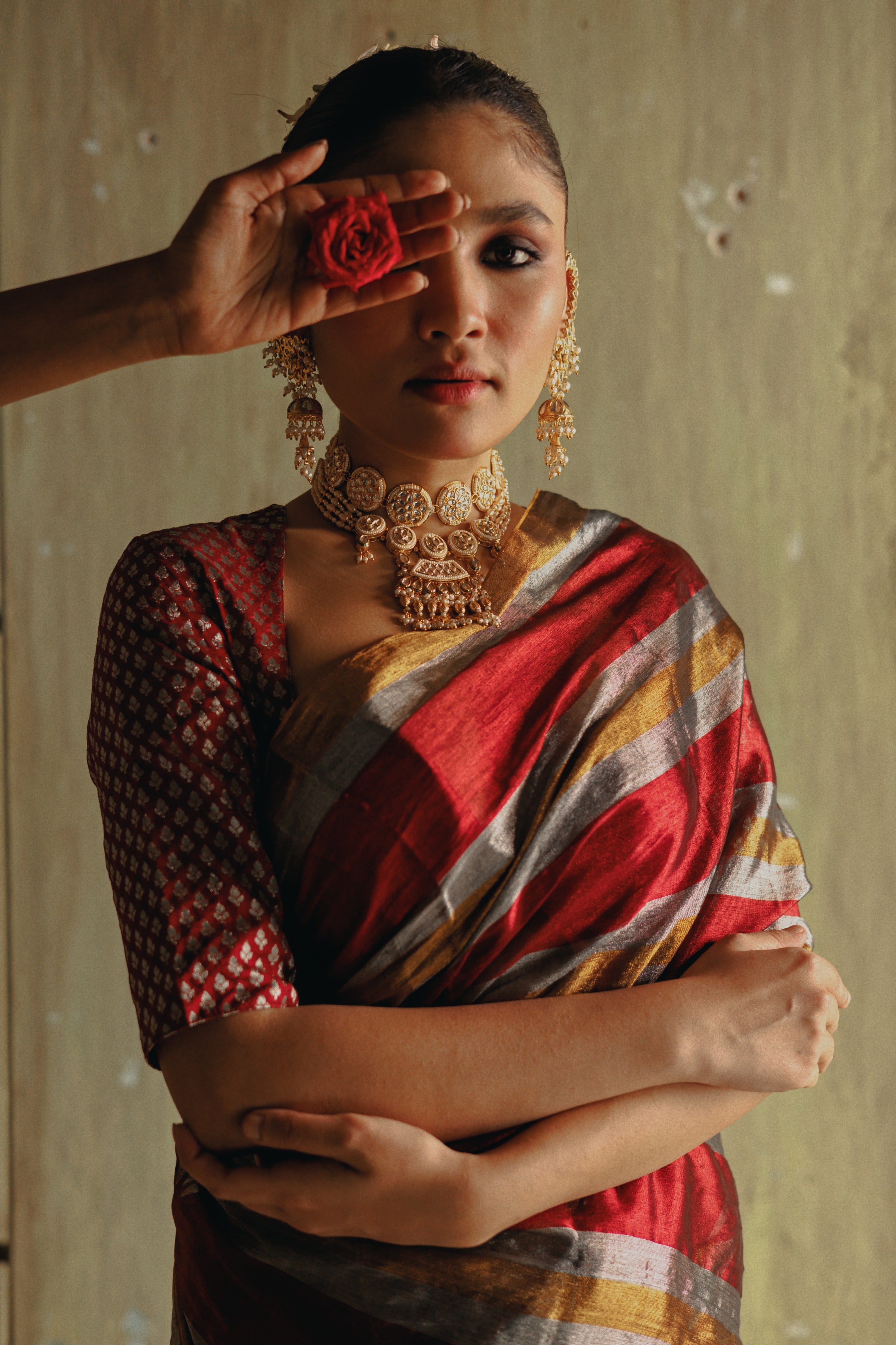 stripes-multi-colour-tissue-saree