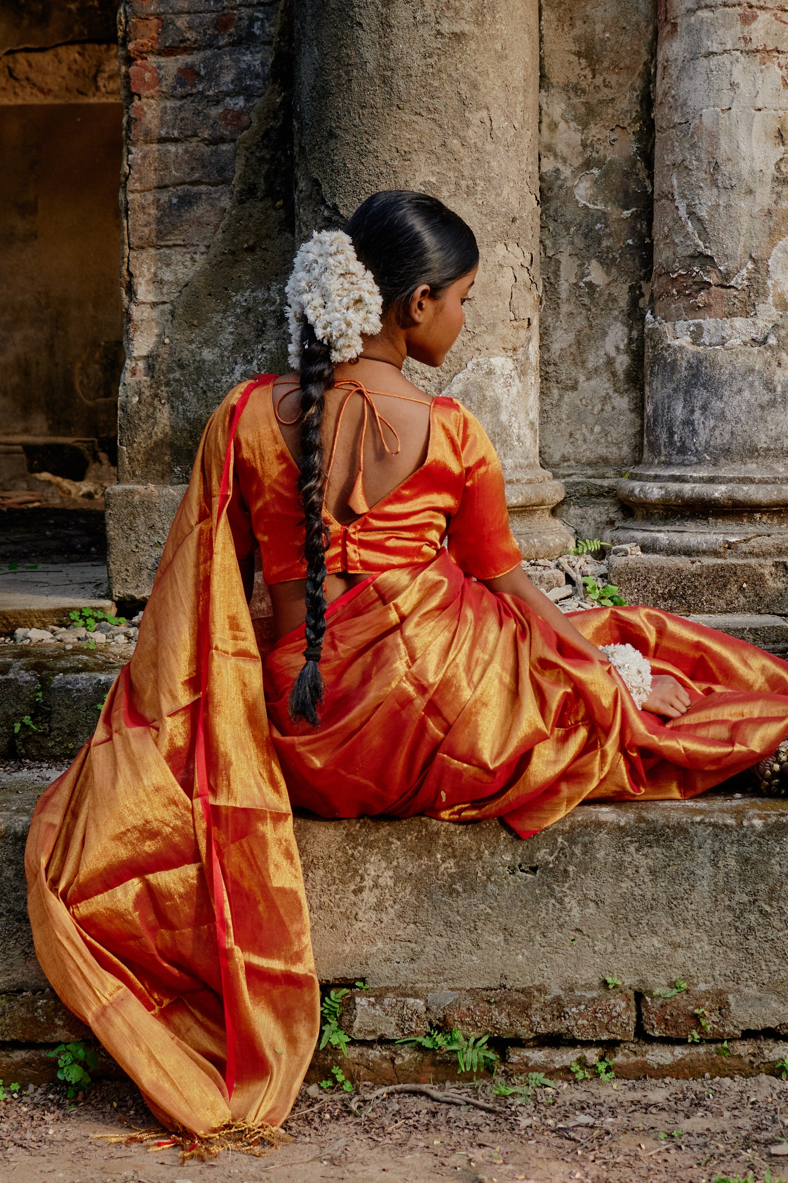 yellow-and-orange-handloom-saree