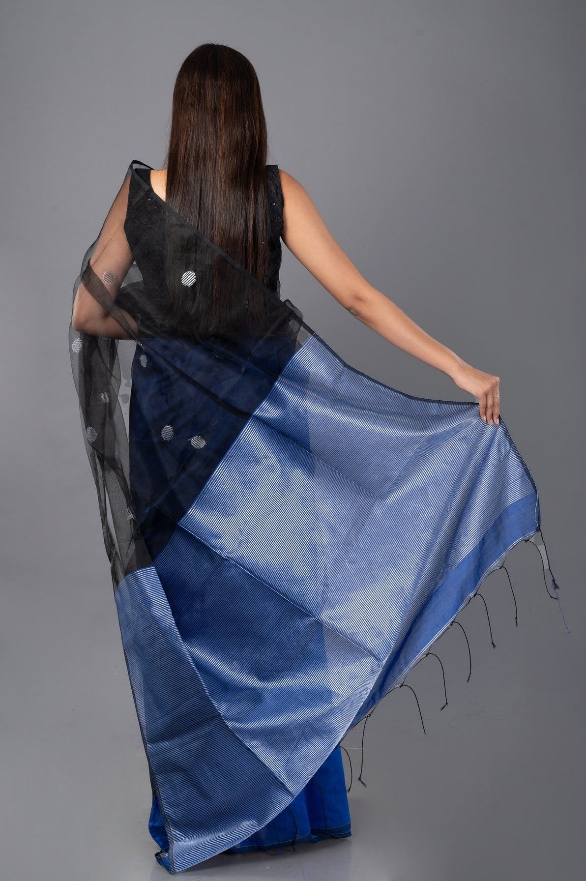Blue-Lagoon I Handloom Cotton Silk Saree